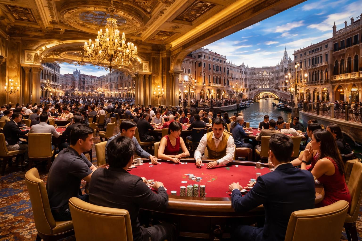 découvrez l'atmosphère unique de la salle de poker venetian macao, un lieu emblématique à macao où passion et élégance se rencontrent pour offrir une expérience de jeu inoubliable.